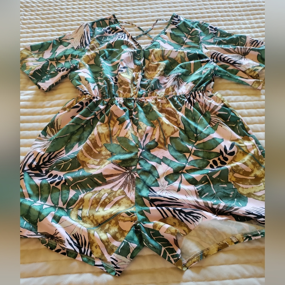 Shein tropical romper